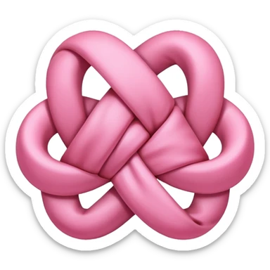 Noeud rose sticker