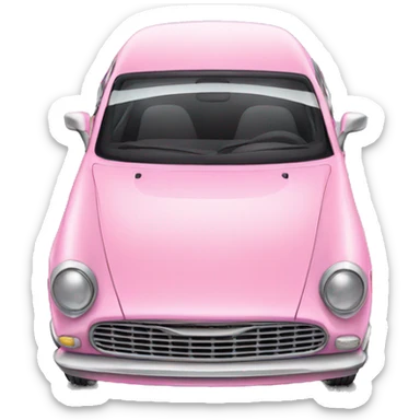 pink car  sticker