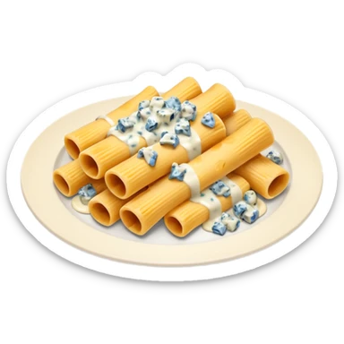 rigatoni mushrooms with blue cheese sauce sticker