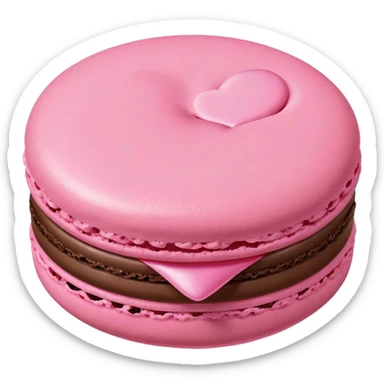 A macaroon blowing a kiss sticker