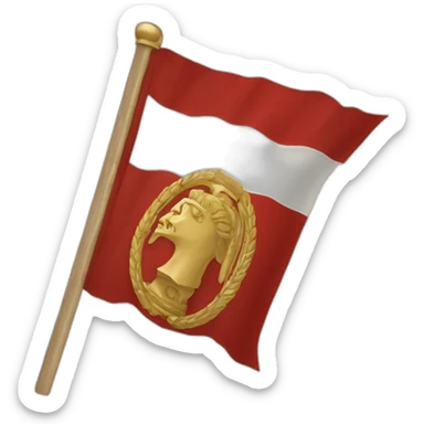 Roman empire flag sticker