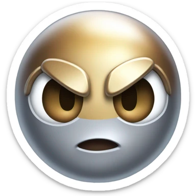 Metal colored kirby  sticker