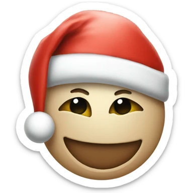 Merry Christmas Baseball sticker