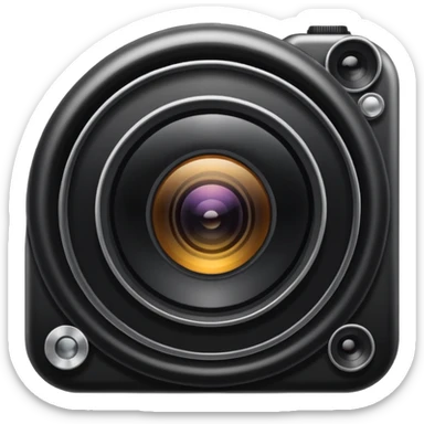 Camera retro sticker