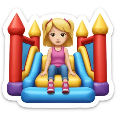 girl-sitting-in-bouncy-house sticker