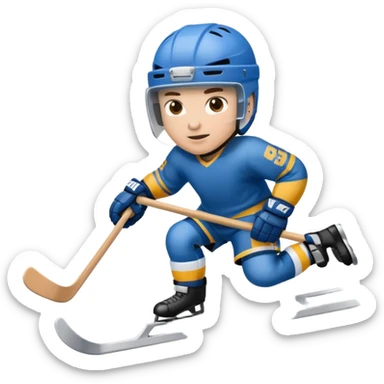 sled para ice hockey sticker