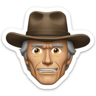 clint eastwood cigar sticker