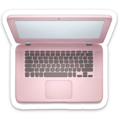 Light pink laptop sticker