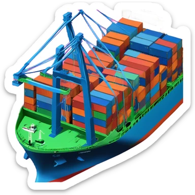 cargo ship sticker