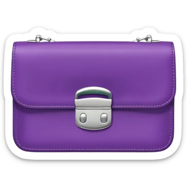 Purple purse sticker