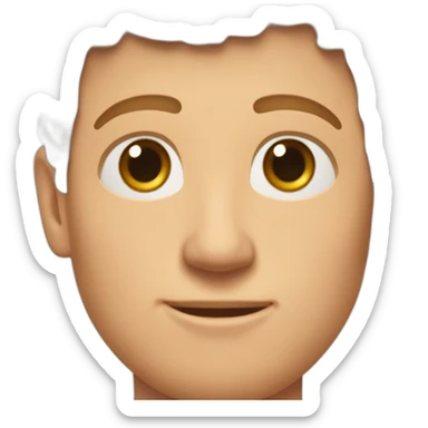 Mark zuckeberg with thin eyes sticker