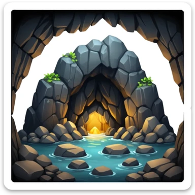 Cave sticker