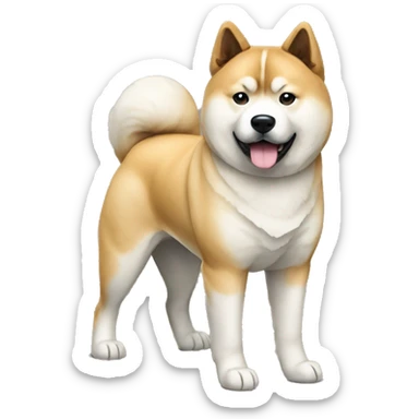Akita Dog Breed Full Body sticker
