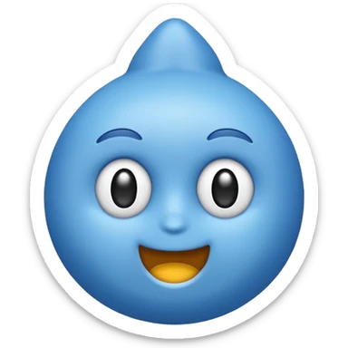 Verificación azul con un chulito blanco sticker