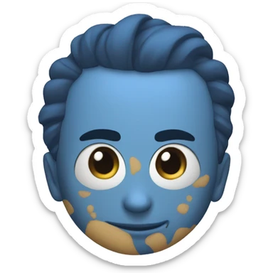 Lingkaran biru  sticker