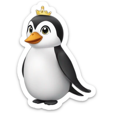 Princesse pingouin  sticker