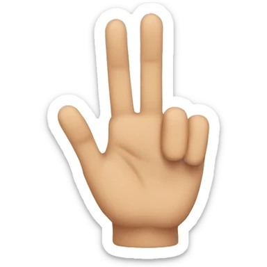 Three fingers sticker