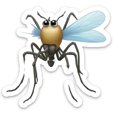 mosquito wearing a crown sticker