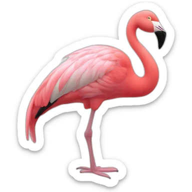 Flamant rose zen sticker
