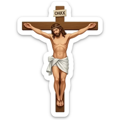 Jesús crucificado sticker