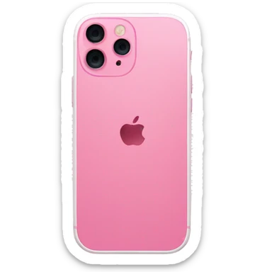 Pink iPhone 12 sticker