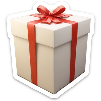 Beautiful Christmas gift box only bottom without cover sticker