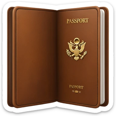 brown passaport sticker