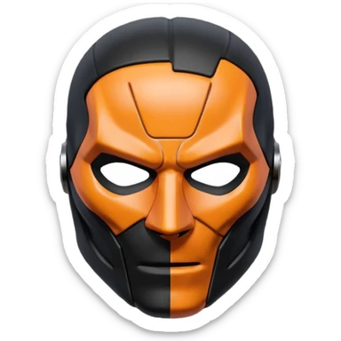 Death stroke mask all black sticker