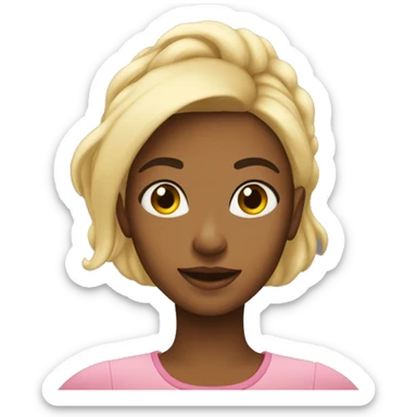 MENINA LOIRA FAZENDO SELFIE sticker