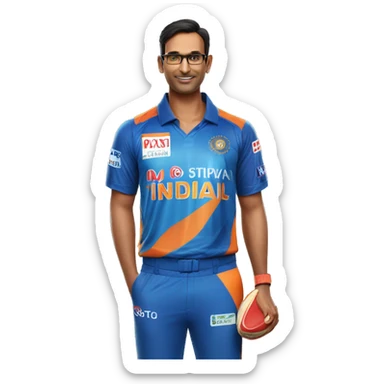 Ipl mi Jersey number 45 name shivraj  sticker