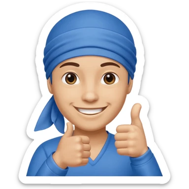 Persona de color con el pulgar arriba y que tengo un taper boricua y más maliante sticker