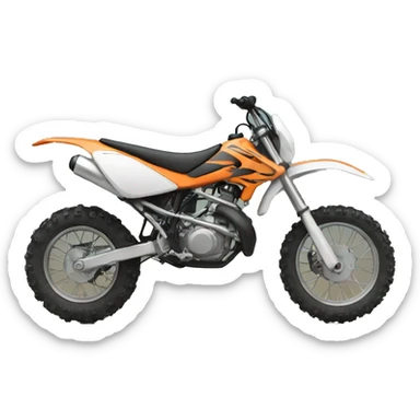 A dirtbike sticker