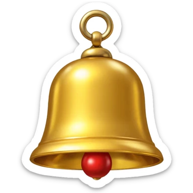 gold bell sticker