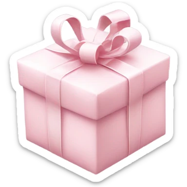 Light pink Christmas gifts under a white Christmas tree  sticker