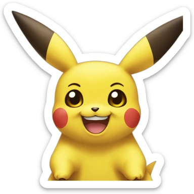 picachu smile sticker