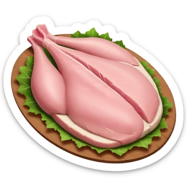 turkey fillet before cooking sticker