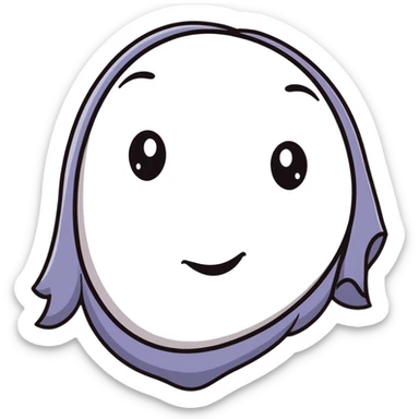 Face with droopy eyelids, goofy smile, looking very relaxed and stoned sticker
