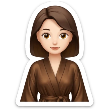 espresso colored silk robe short womens sticker