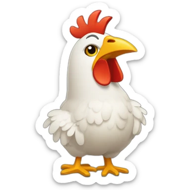 Un pollito pintor sticker