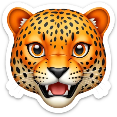 Leopard rawr sticker