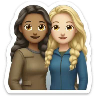 two icelandic women designers who are friends and jolly sticker