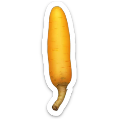 Tumeric root sticker