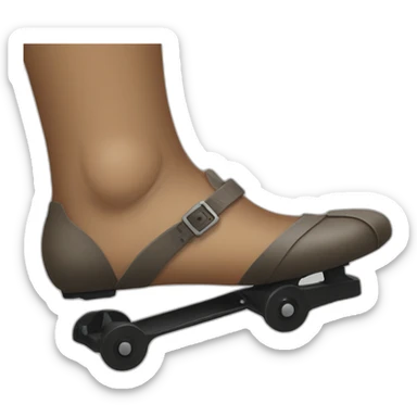 Foot on pedal sticker