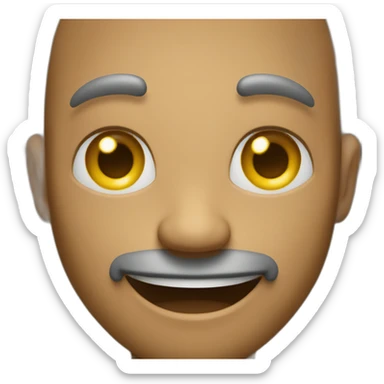 Un homme souriant sticker