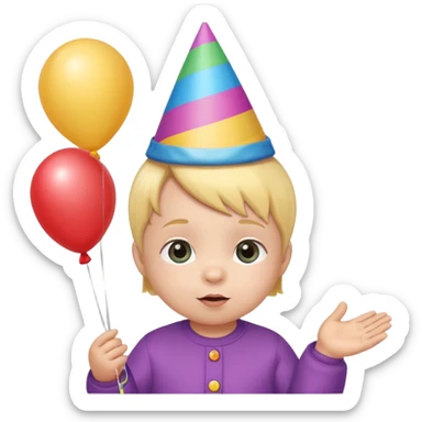 infant party sticker