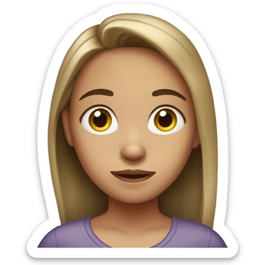 Girl that’s homesick sticker