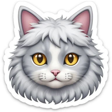 A cat with star eyes sticker