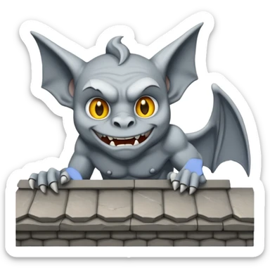 gargoyle on the roof sayin " grrrrr " emote size Please upload a square PNG or GIF file. Image size must not exceed 500 x 500 px and must not exceed 1MB. sticker