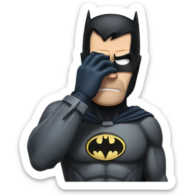 Batman facepalm sticker