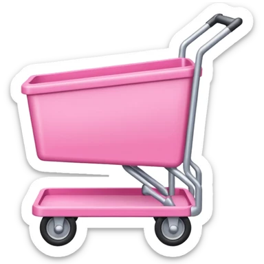Pink cart. sticker